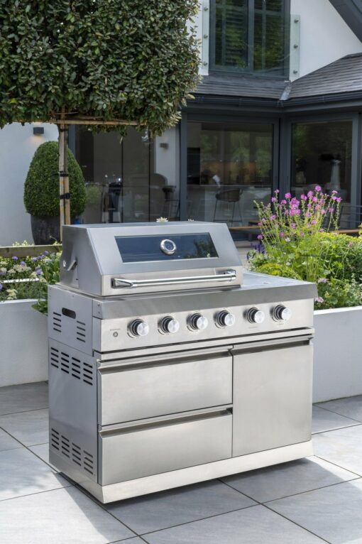 Norfolk Grills ABSOLUTE Outdoor Kitchen 4 Burner Gas BBQ With Side Burner