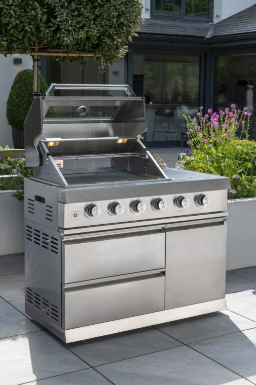 Norfolk Grills ABSOLUTE Outdoor Kitchen 4 Burner Gas BBQ With Side Burner