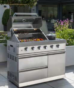 Norfolk Grills ABSOLUTE Outdoor Kitchen 4 Burner Gas BBQ With Side Burner