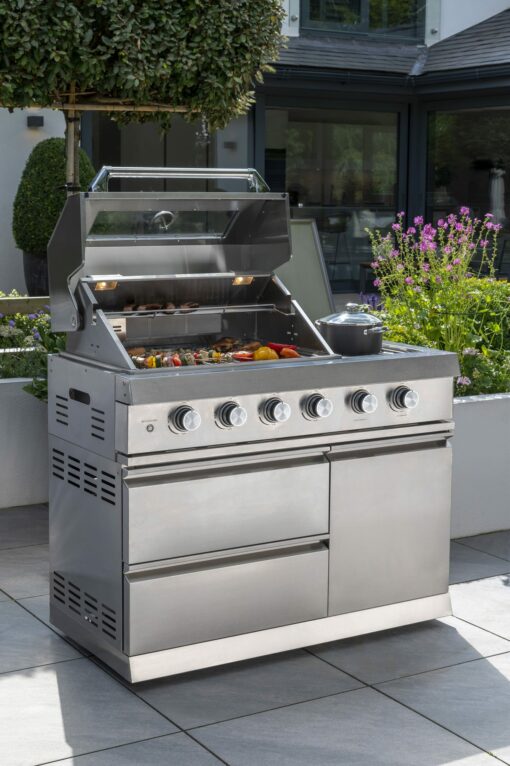 Norfolk Grills ABSOLUTE Outdoor Kitchen 4 Burner Gas BBQ With Side Burner