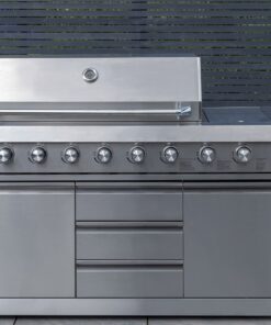 Norfolk Grills Absolute Outdoor Kitchen 6 Burner Gas BBQ With Side Burner