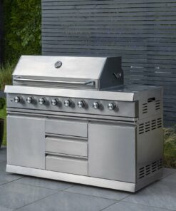 Norfolk Grills Absolute Outdoor Kitchen 6 Burner Gas BBQ With Side Burner