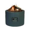 Happy Cocoon Round Fire Pit in Dark Grey