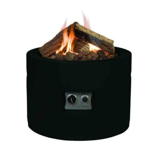 Happy Cocoon Round Fire Pit in Black