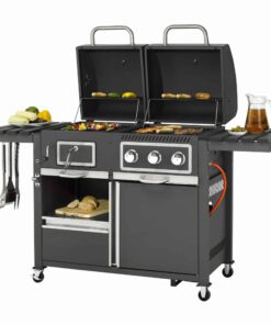 Tepro Toronto Combi Charcoal Gas BBQ