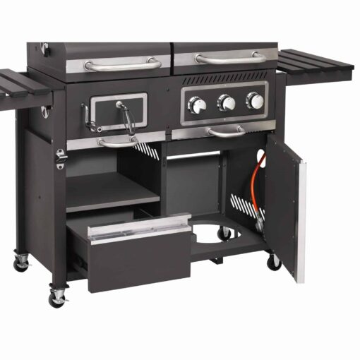 Tepro Toronto Combi Charcoal Gas BBQ