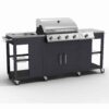 Tepro Petersburg Outdoor Kitchen with 4 Burner Gas Grill, Side Burner and Sink