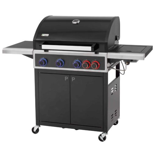 Tepro Keansburg 4 Burner Gas BBQ with Turbo Zone and Side Burner