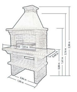 Callow Mediterrani Slate Charcoal Masonry BBQ