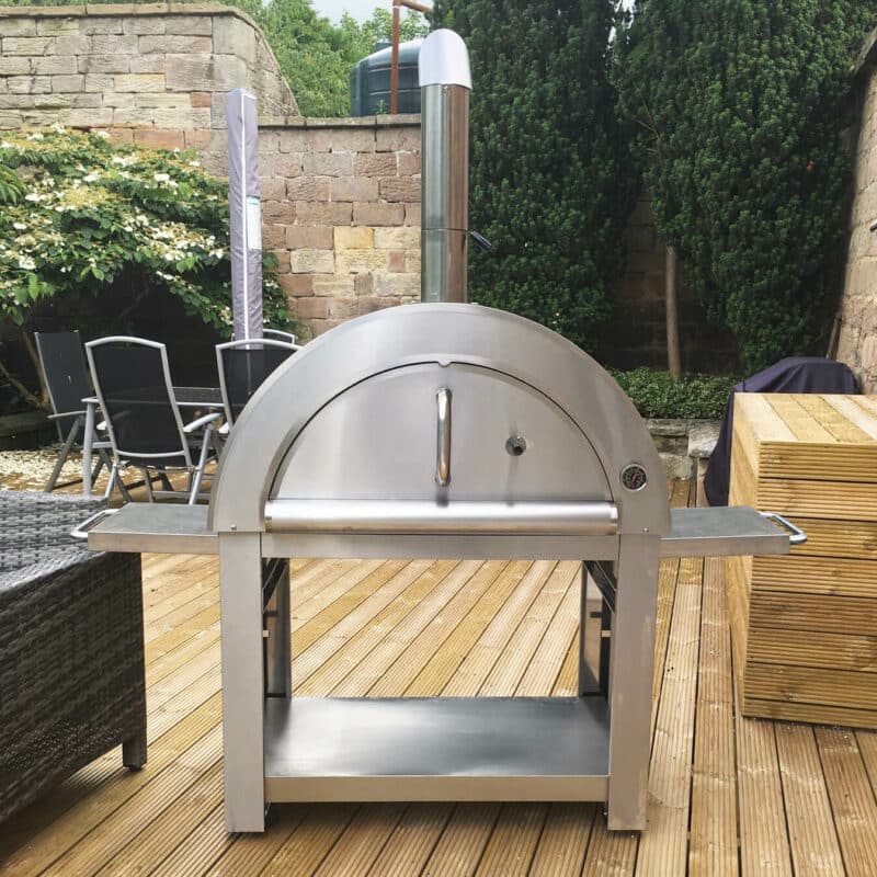 Callow Large Stainless Steel Outdoor Pizza Oven