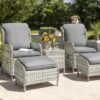 Norfolk Leisure Wroxham Garden Reclining Chair And Side Table Set