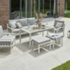 Norfolk Leisure Titchwell Garden Lounge Set White With Standard Table