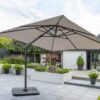 Norfolk Leisure Royce Cantilever Parasol Executive Standard Soft Grey & Cover