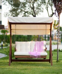 Norfolk Leisure Sandringham Swing 1700 Garden Chair With Canopy