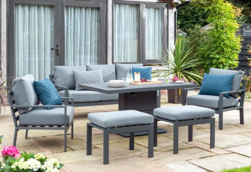 Norfolk Leisure Titchwell Lounge Set with Gas Adjustable Table