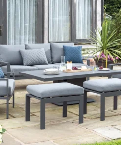 Norfolk Leisure Titchwell Lounge Set with Gas Adjustable Table