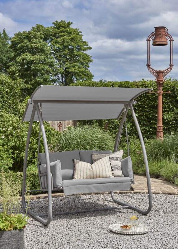 Norfolk Leisure Newmarket Swing Seat in Grey