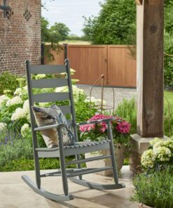 Norfolk Leisure Oakwell Outdoor Rocking Chair in Grey