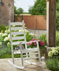 Norfolk Leisure Oakwell Outdoor Rocking Chair in White