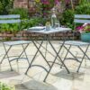 Norfolk Leisure Anada Bistro Set in Grey