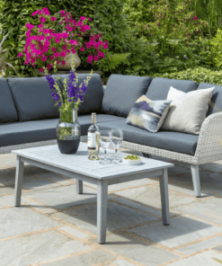 Norfolk Leisure Chedworth Outdoor Corner Lounge Set in Grey