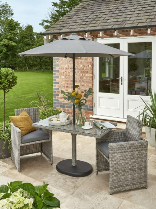 Norfolk Leisure Wensum Bistro Set in Grey