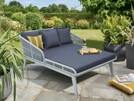 Norfolk Leisure Dara Day Bed in Grey Rope and Greywash