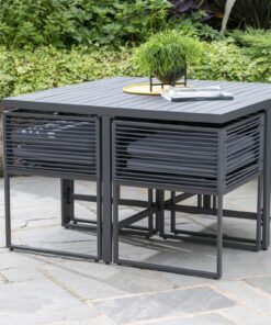 Norfolk Leisure Sheringham 4 Seater Cube Outdoor Dining Set