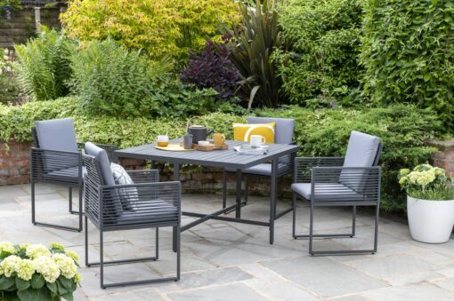 Norfolk Leisure Sheringham 4 Seater Cube Outdoor Dining Set