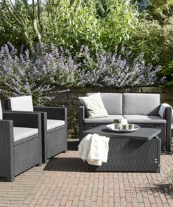 Keter Armona 4 Seat Outdoor Sofa Set in Grey