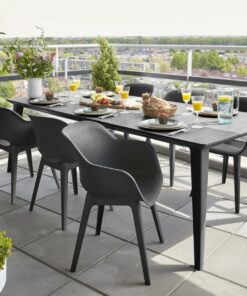 Keter Lima Table with 6 Akola Chairs