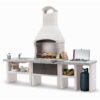 Palazzetti Marbella Outdoor BBQ Kitchen with twin Gas Hob and Sink in Peach