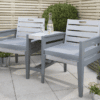 Florenity Grigio 2 Seater Tete a Tete Bench