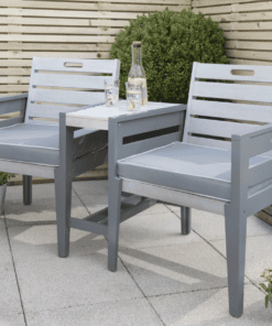 Florenity Grigio 2 Seater Tete a Tete Bench