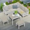 Norfolk Leisure Titchwell Mini Corner Lounge Set in White