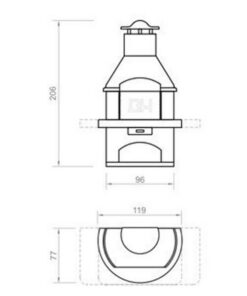 Rondo Light Masonry BBQ