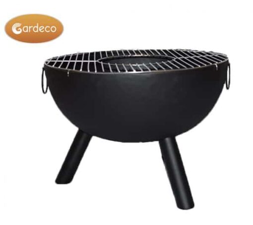 CASA black steel fire bowl 70 cm inc quality BBQ grill