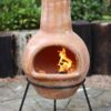 Muro Large Mexican Chimenea in Red Ochre