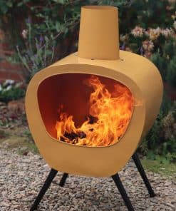 Stella Chimenea, mid-century retro design, orange